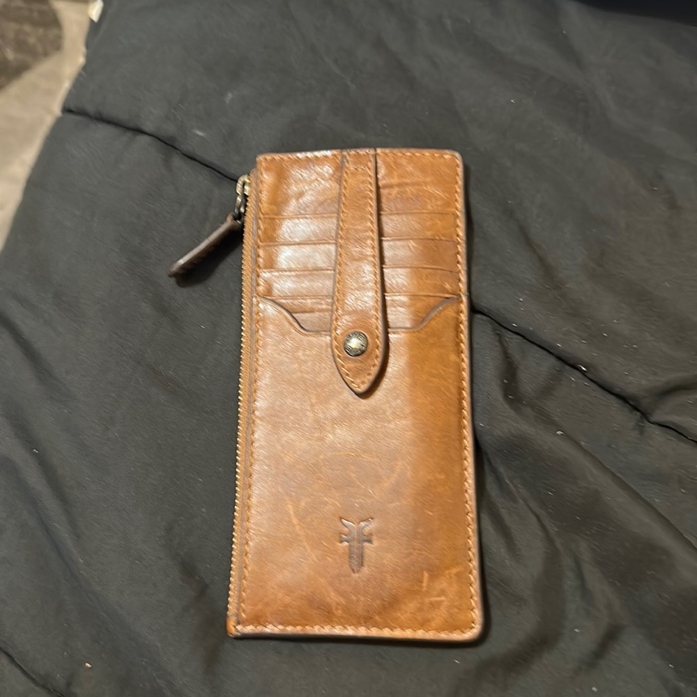 Frye Credit Card Holder w/zipper pocket for coins.
